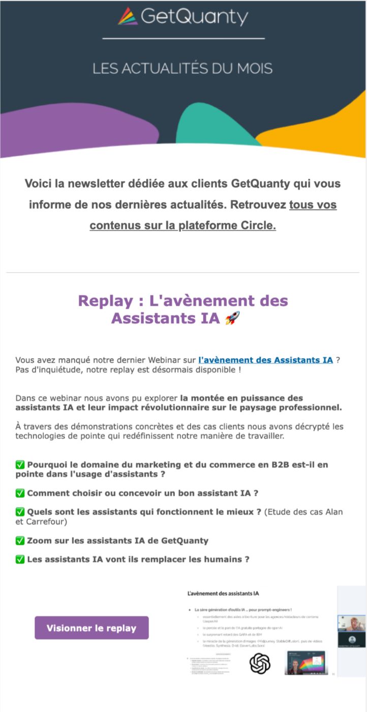 Exemple emailing GetQuanty 1